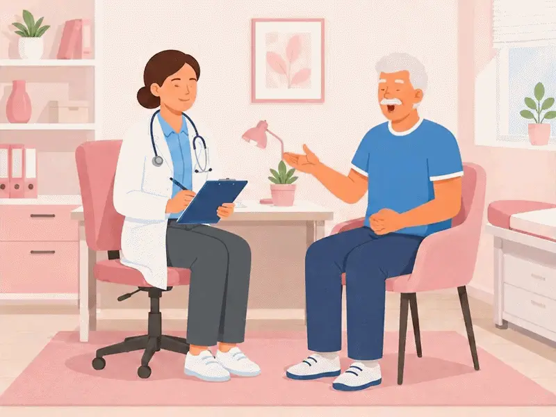 Animation 3D montrant l'anatomie pelvienne et le positionnement du dispositif