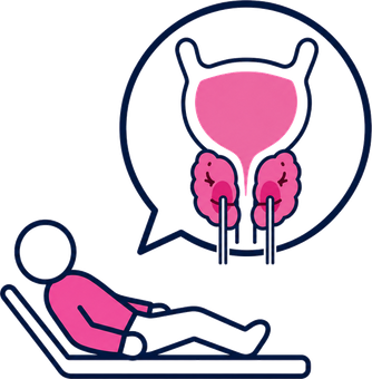 Schéma du traitement EchoLaser TPLA de la prostate