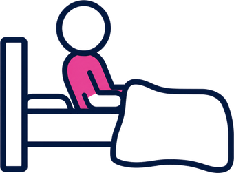 Pictogramme : se lever la nuit pour uriner